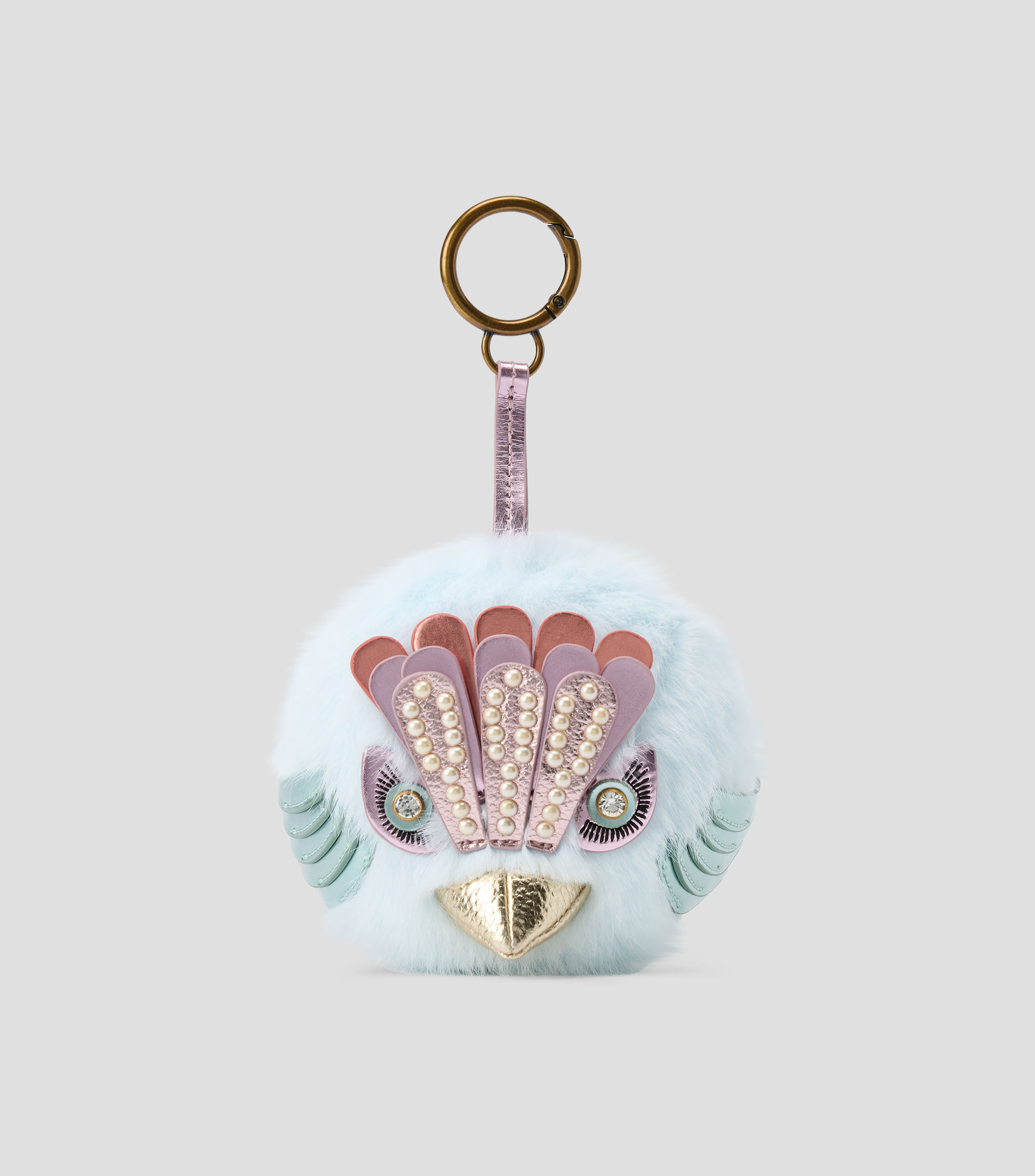 Llavero Pom Pom de peluche Mujer